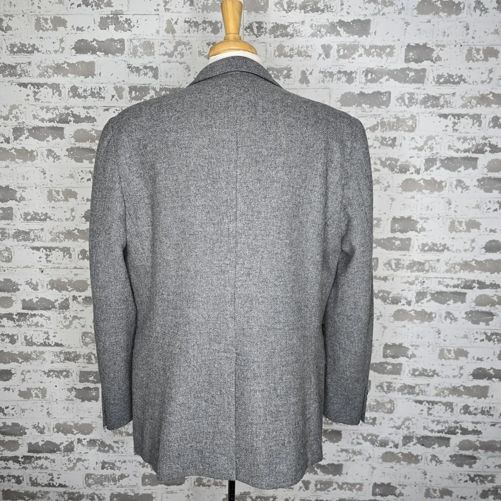 J Crew Ludlow Blazer Mens 44R Gray 100% Yorkshire Tweed By Moon England 2 Button